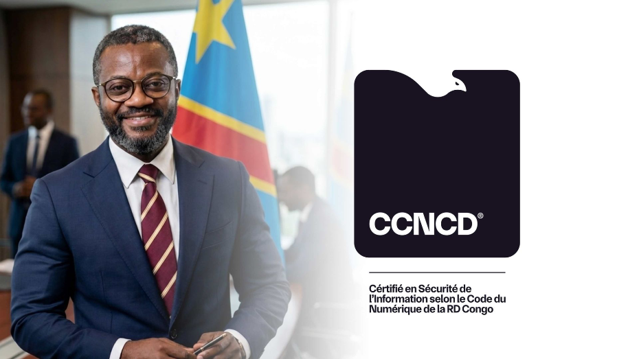 Jimmy, représenté plus âgé avec le drapeau de la RDC, dans la composition originale CCNCD